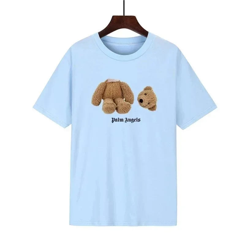 Palm Angels Light Blue Bear T-Shirt