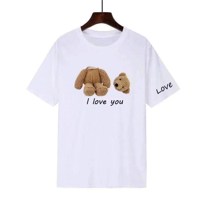 White Bear Print T-Shirt Casual