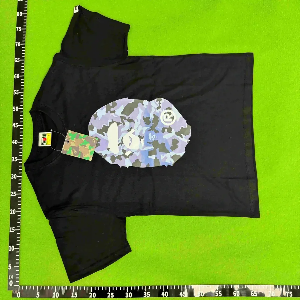 A Bathing Ape BAPE STA Black Camo Head T-Shirt