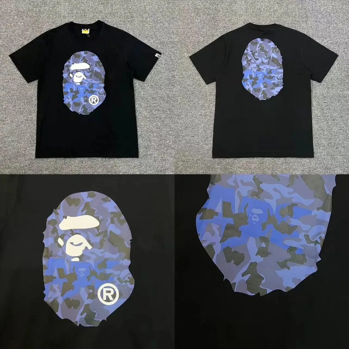 A Bathing Ape BAPE STA Blue Camo T-Shirt