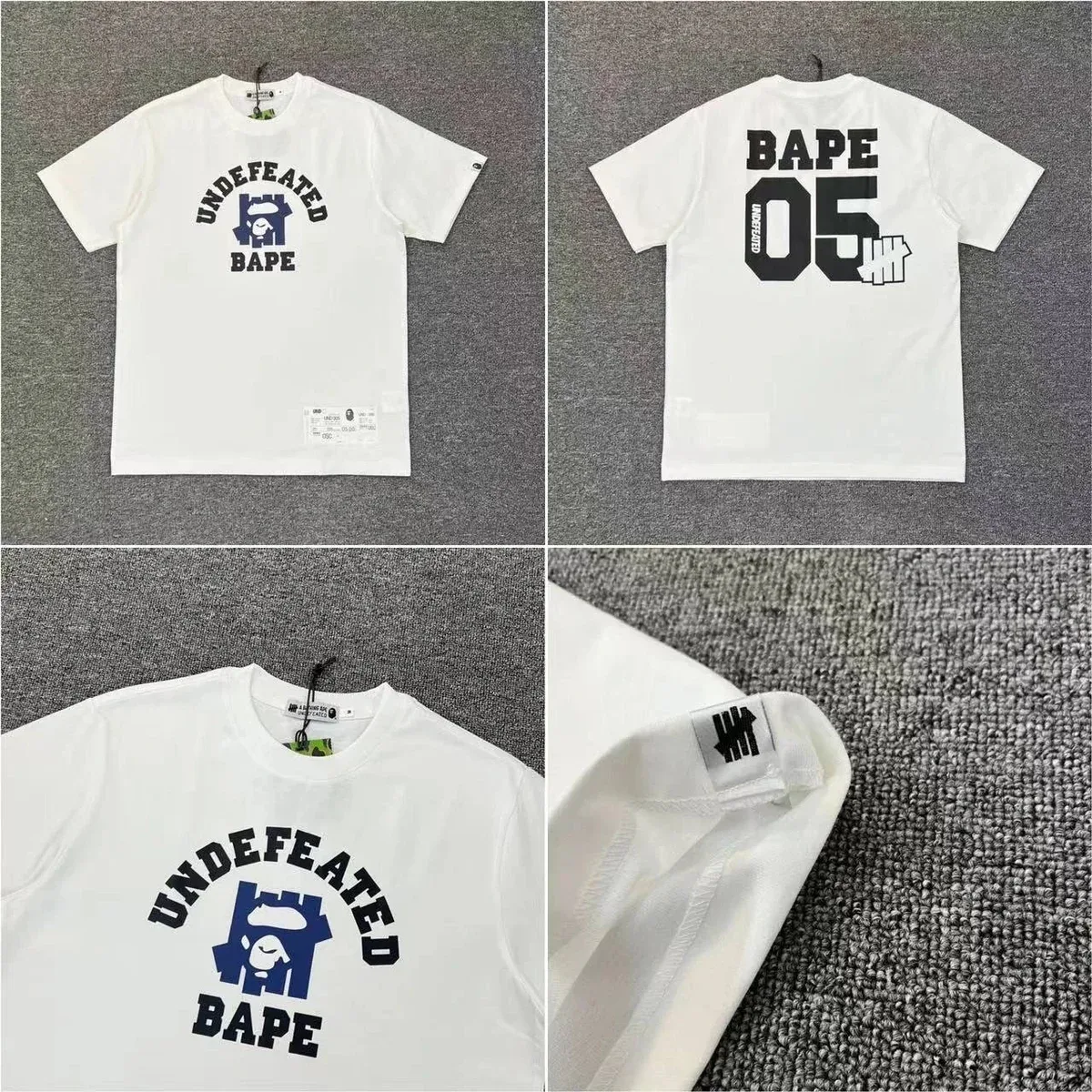 A Bathing Ape Undefeated BAPE White T-Shirt
