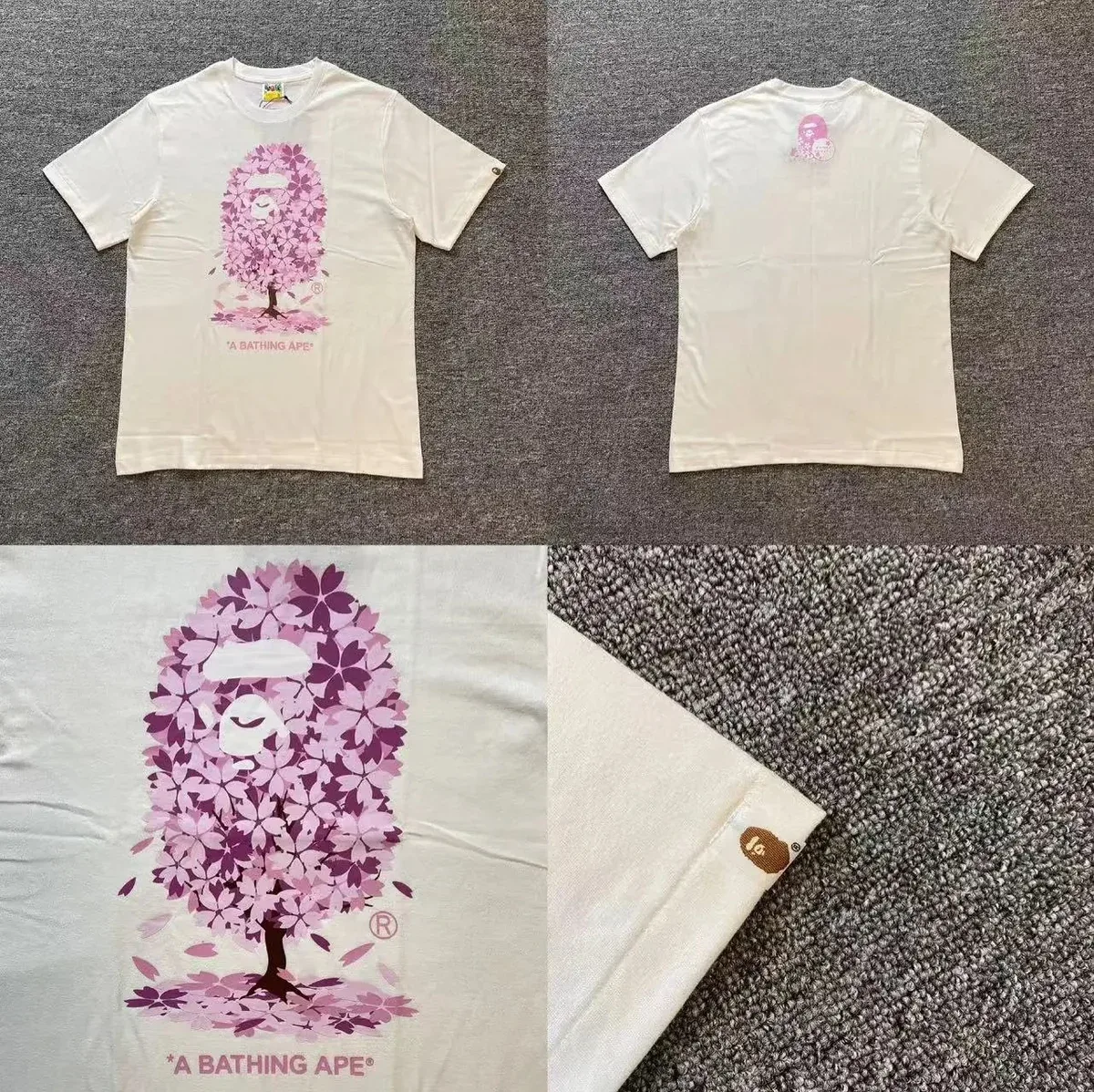 A Bathing Ape Cherry Blossom T-Shirt Cream
