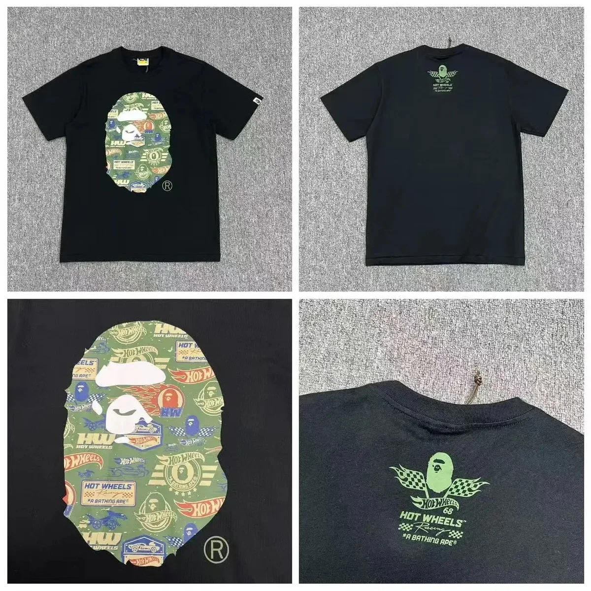 A Bathing Ape Hot Wheels BAPE STA Black T-Shirt