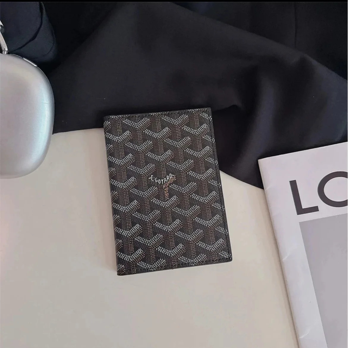 Goyard Monogram Card Holder Brown