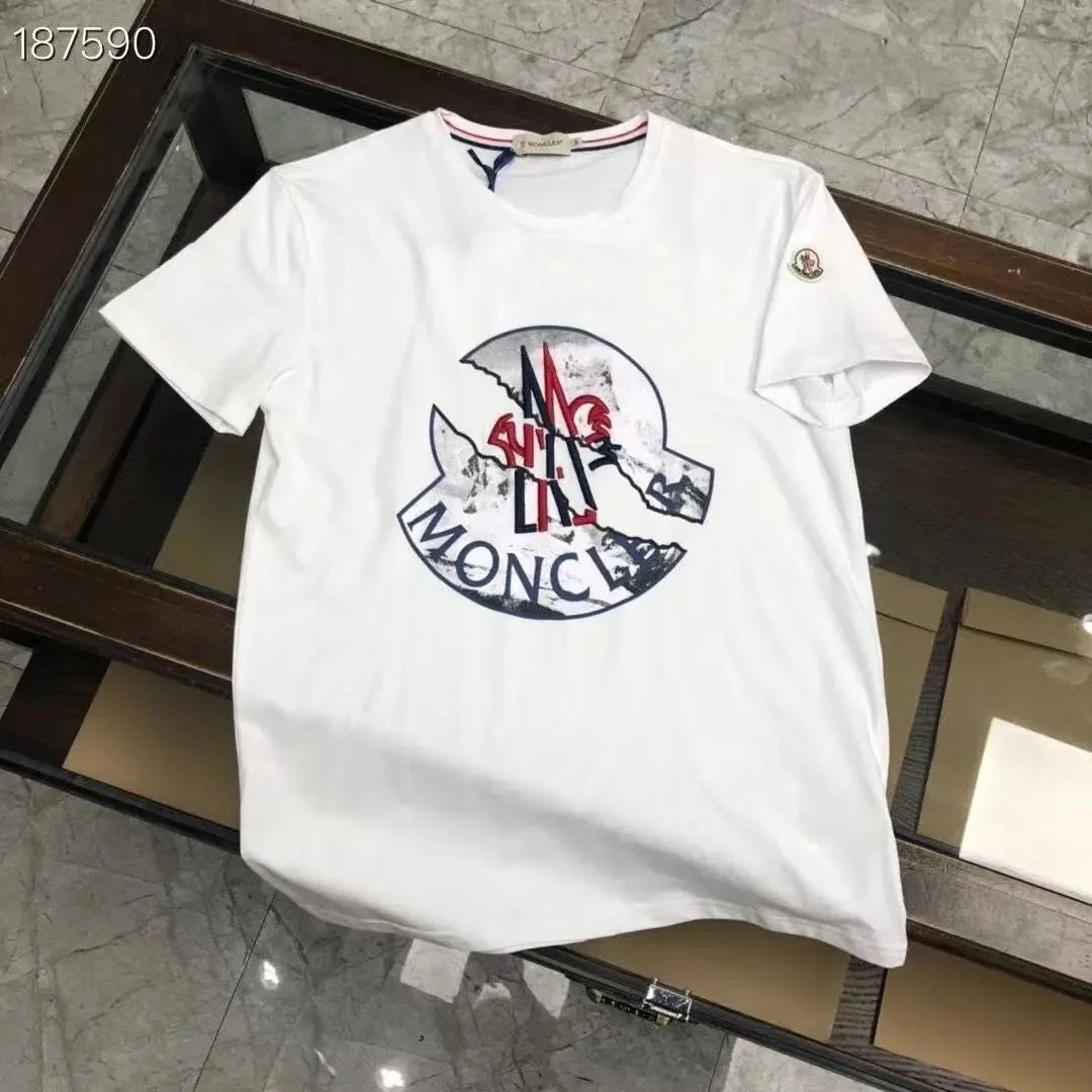 Moncler White Logo T-Shirt