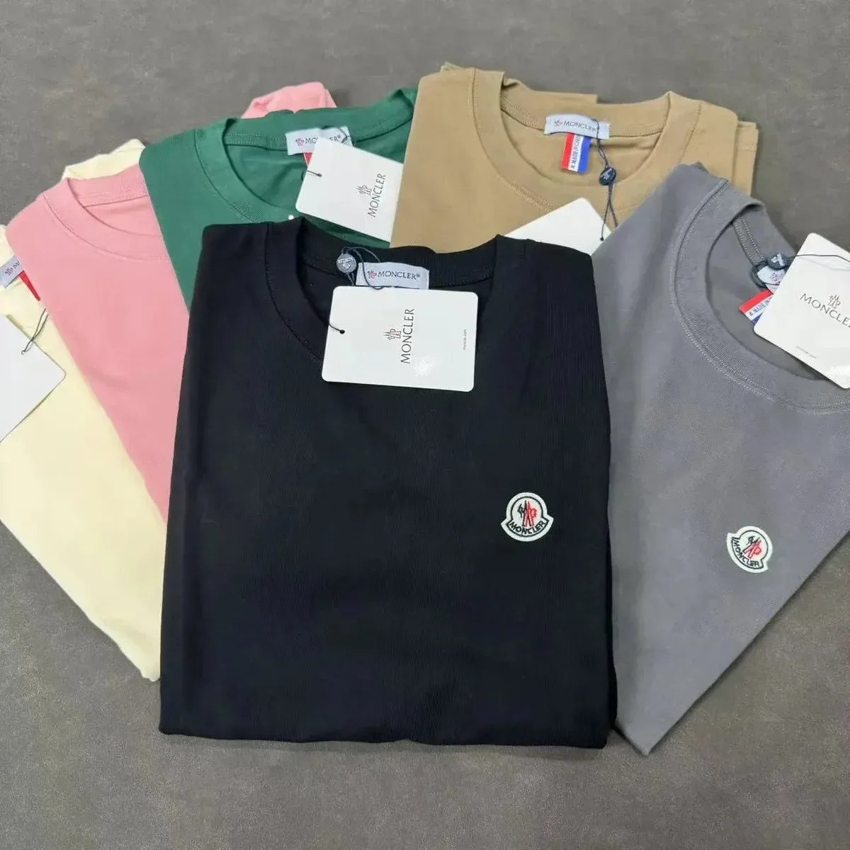 Moncler Classic Logo T-Shirt High Gram -- Apricot