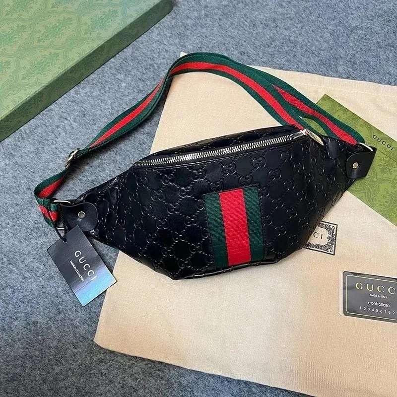Gucci GG Supreme Black Belt Bag