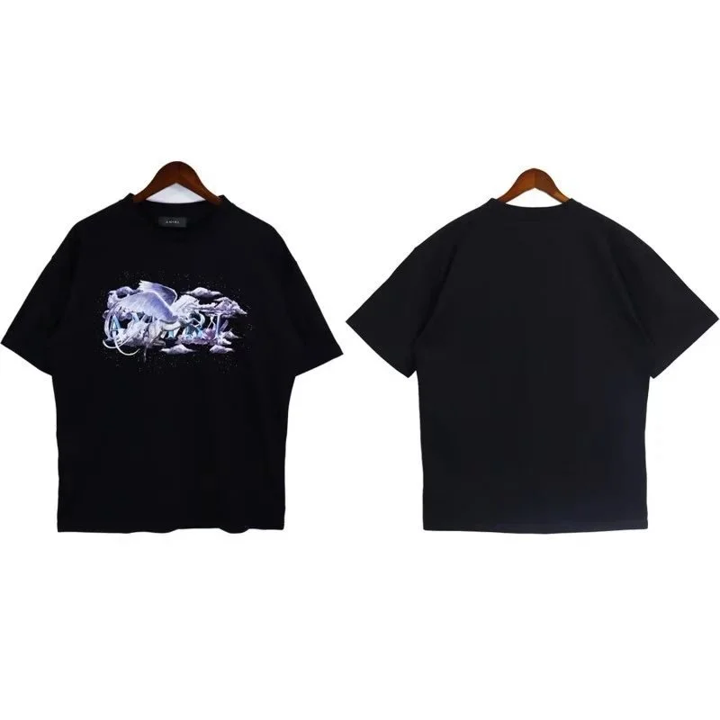 Black Fantasy Print T-Shirt