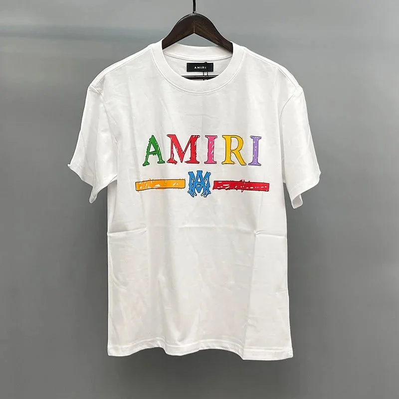 Amiri White AMIRI Color Block T-Shirt