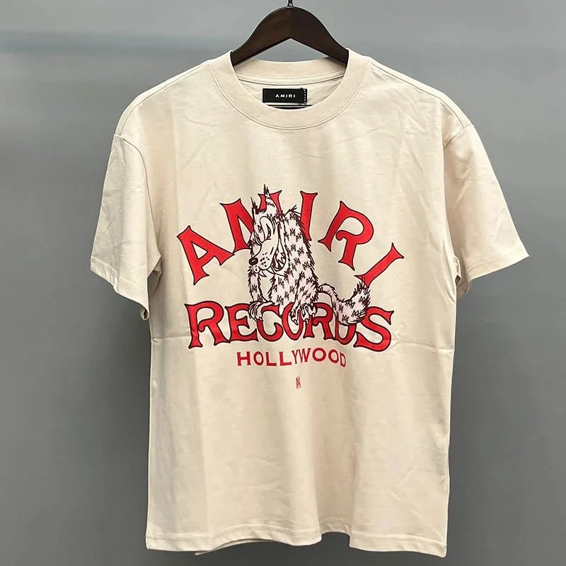 Amiri Hollywood Bear T-Shirt Beige