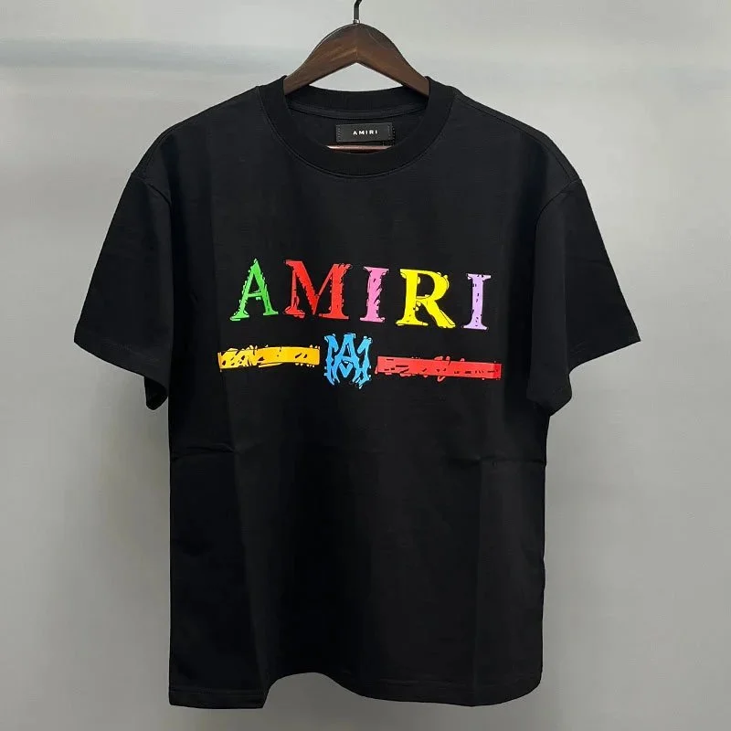 Amiri Black Multi-Color AMIRI Logo T-Shirt