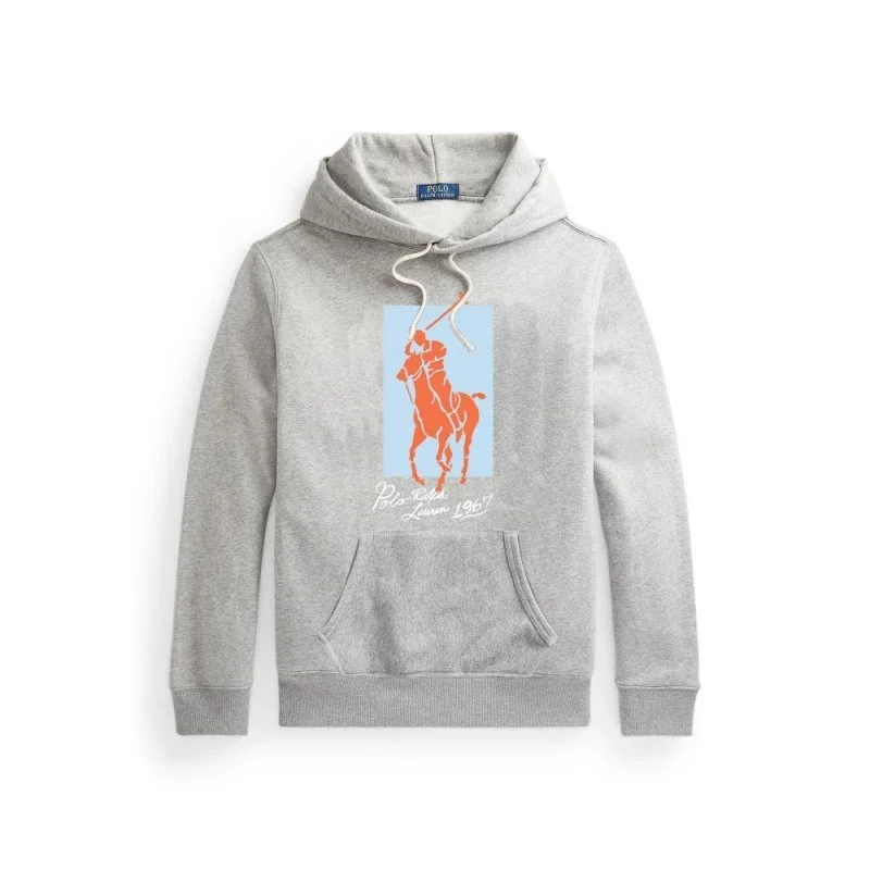 Polo Ralph Lauren Big Pony L049 Grey Hoodie