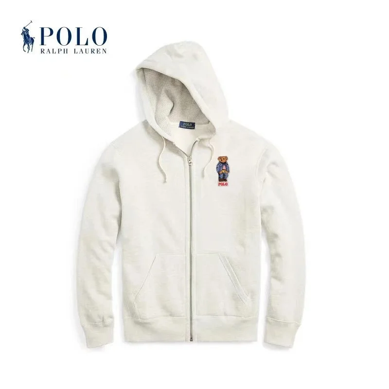 Polo Ralph Lauren Polo Bear Zip-Up Hoodie L040 White