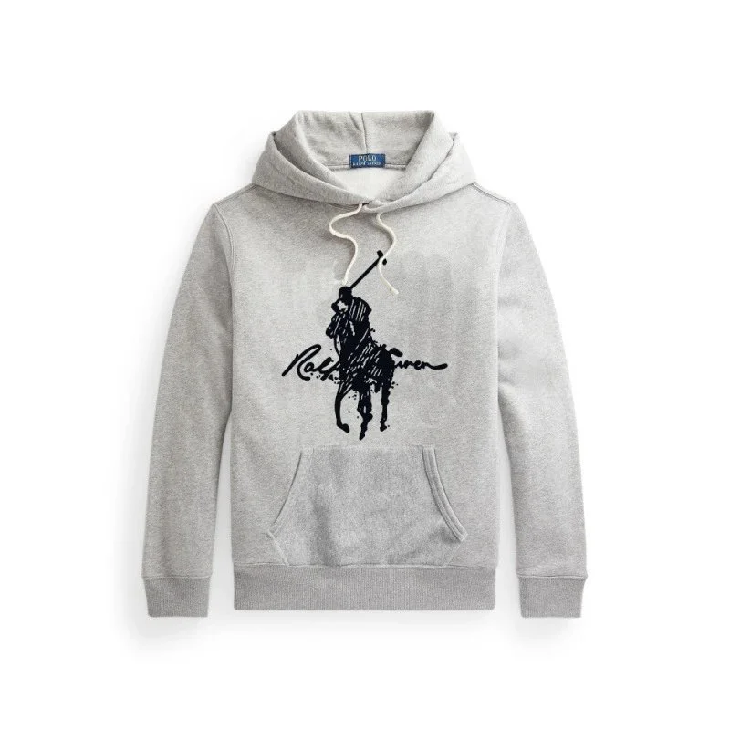 Polo Ralph Lauren Grey Big Pony Hoodie