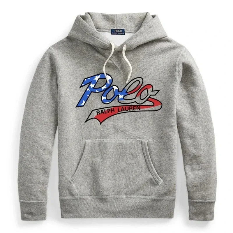 Polo Ralph Lauren Grey 'Polo' Graphic Hoodie