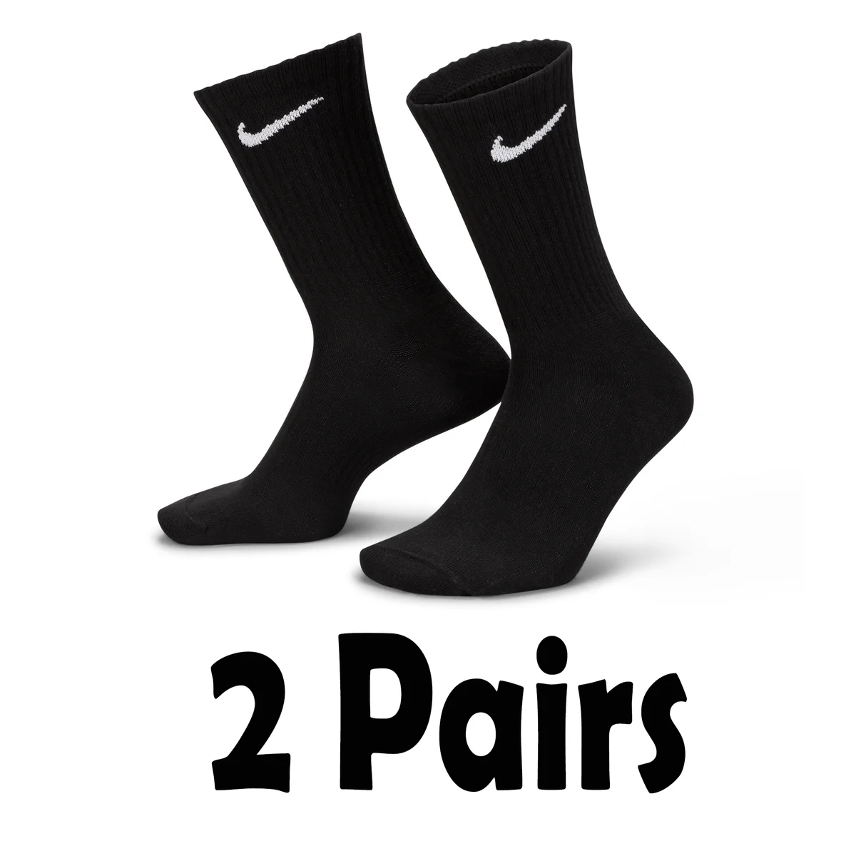 Nike High-Black*2 Socks 2 Pairs