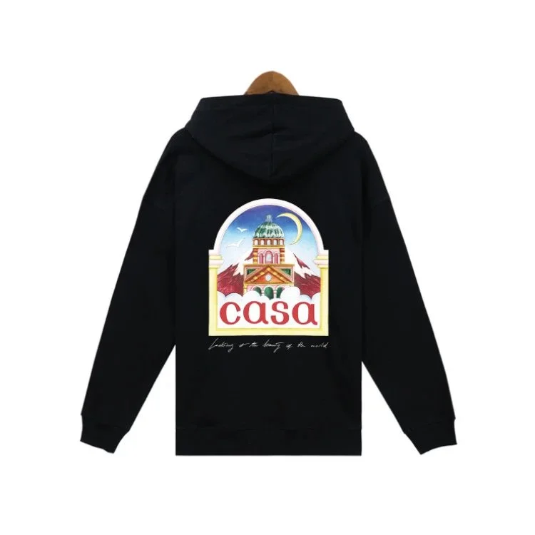 Black Casa Hoodie with Back Print