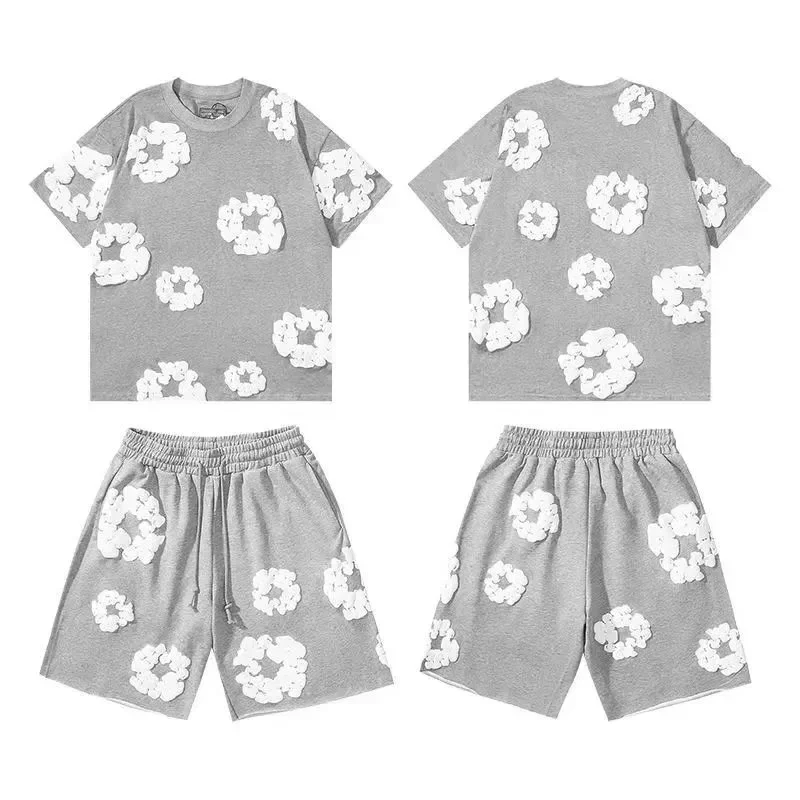 Cloud Print Co-ord Set - Grey/White