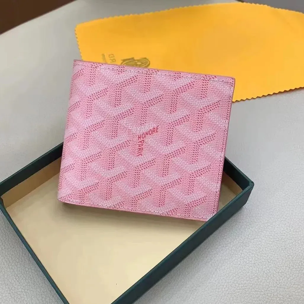 Goyard Honore Paris Pink Goyardine Wallet
