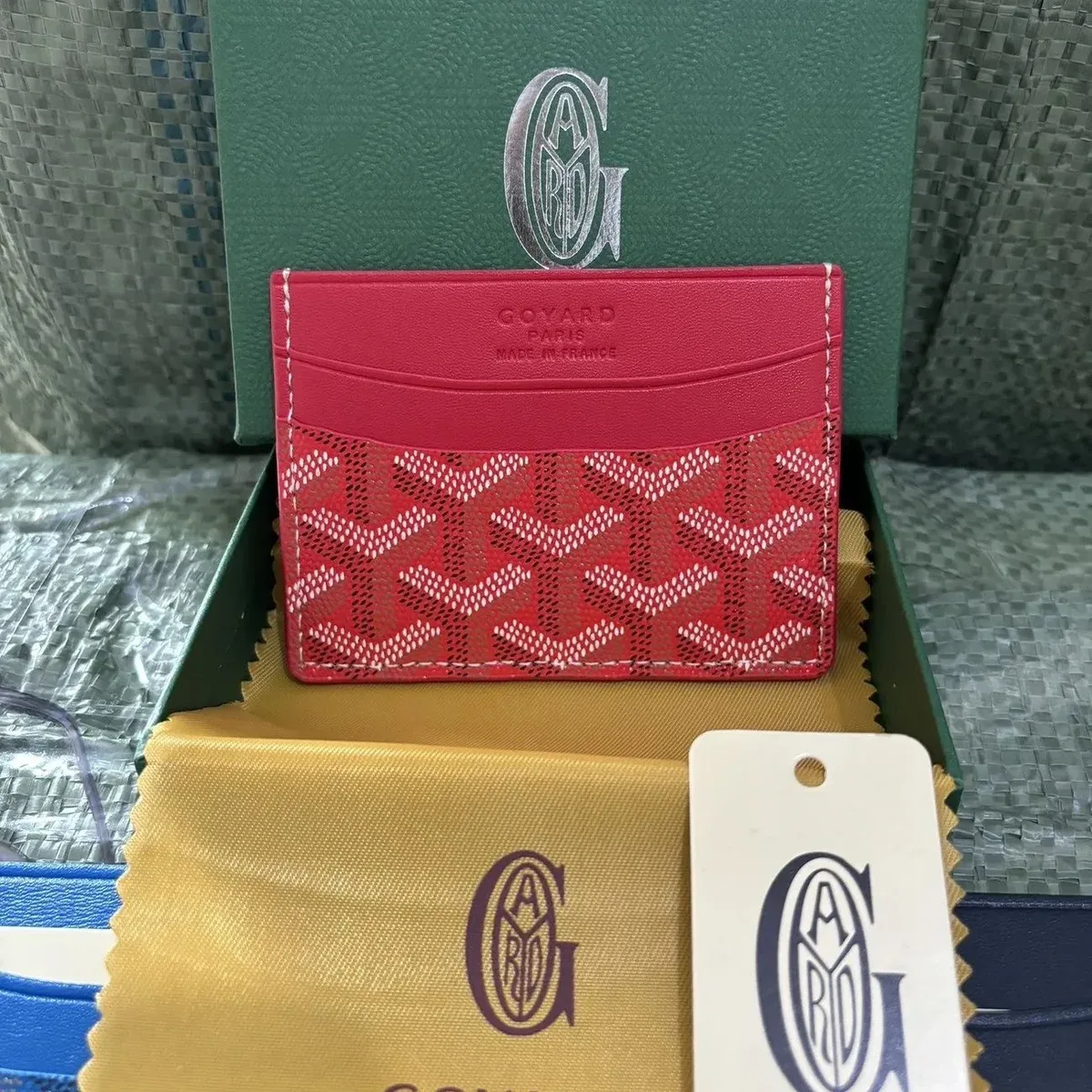 Goyard 27 Red Cardholder