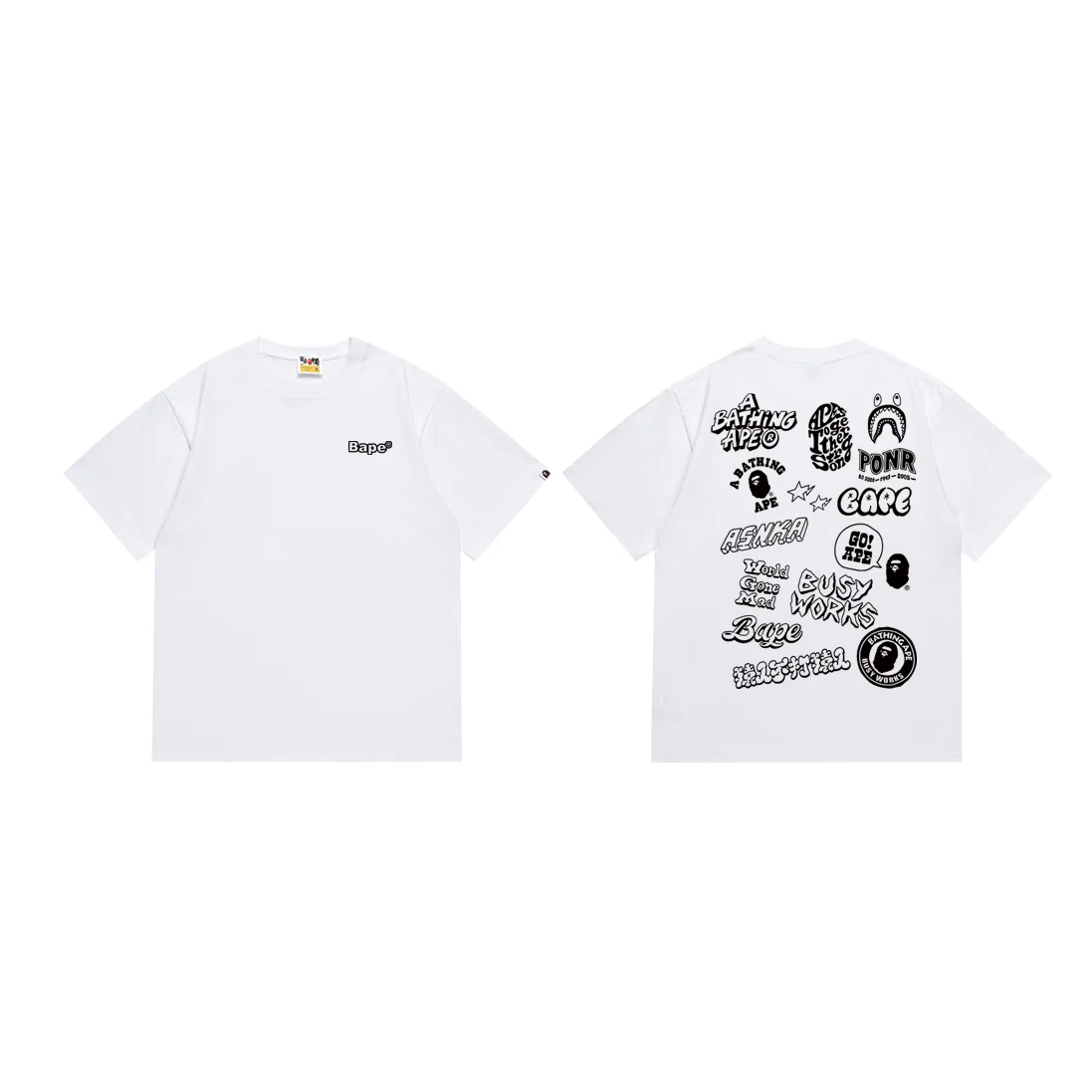 A Bathing Ape BAPE STA White Graphic T-Shirt
