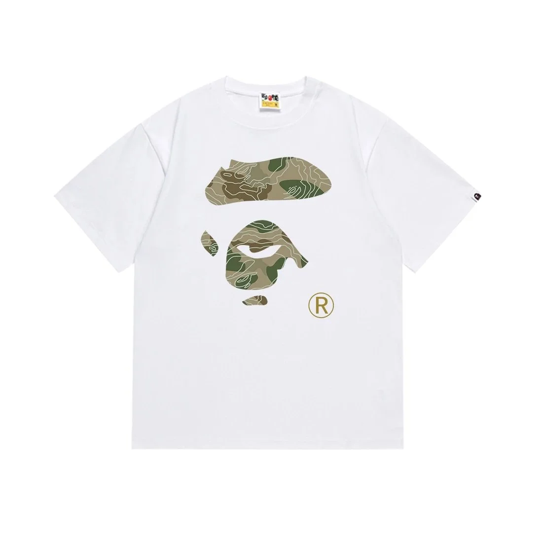 A Bathing Ape BAPE STA White Camo Graphic T-Shirt