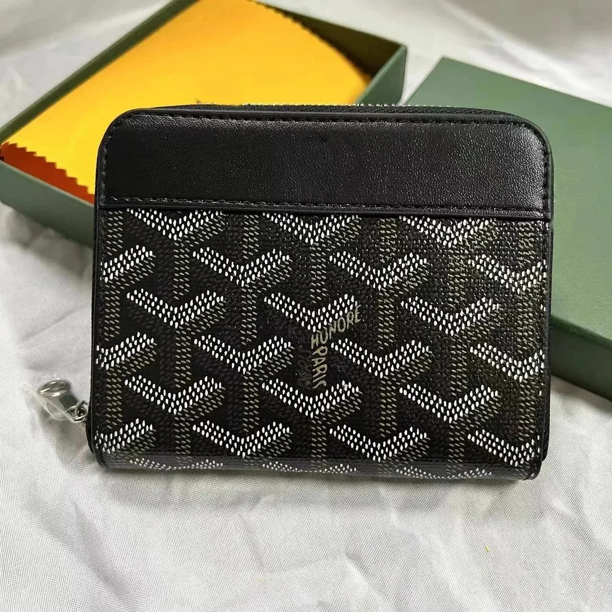 Goyard YARD Black & White Goyardine Wallet