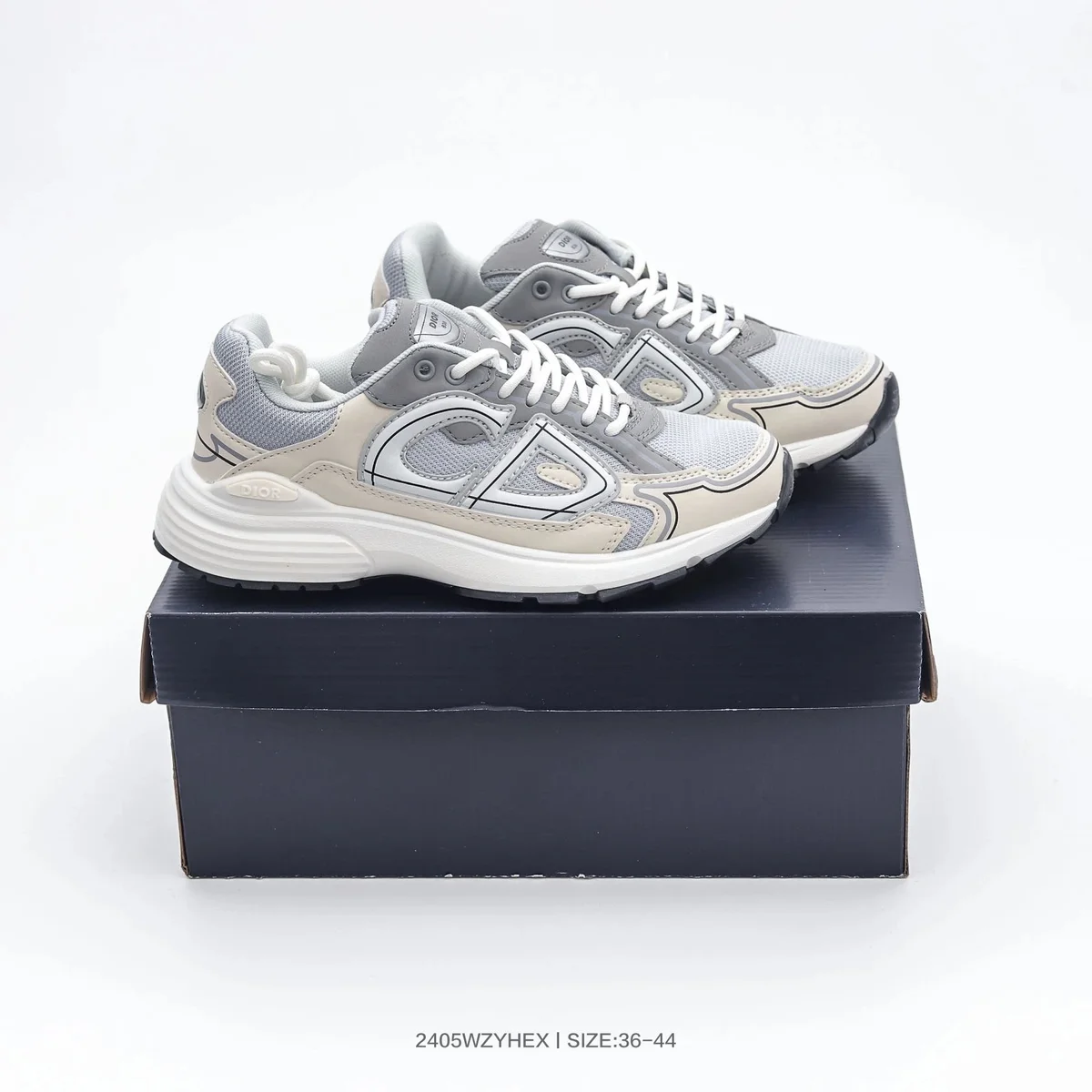Dior Dior Book Tote Grey Sneakers