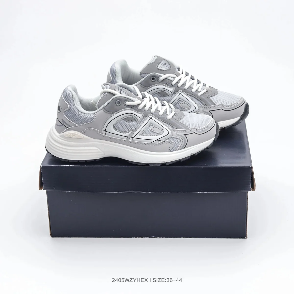 Dior Air Force 1 Grey Sneakers