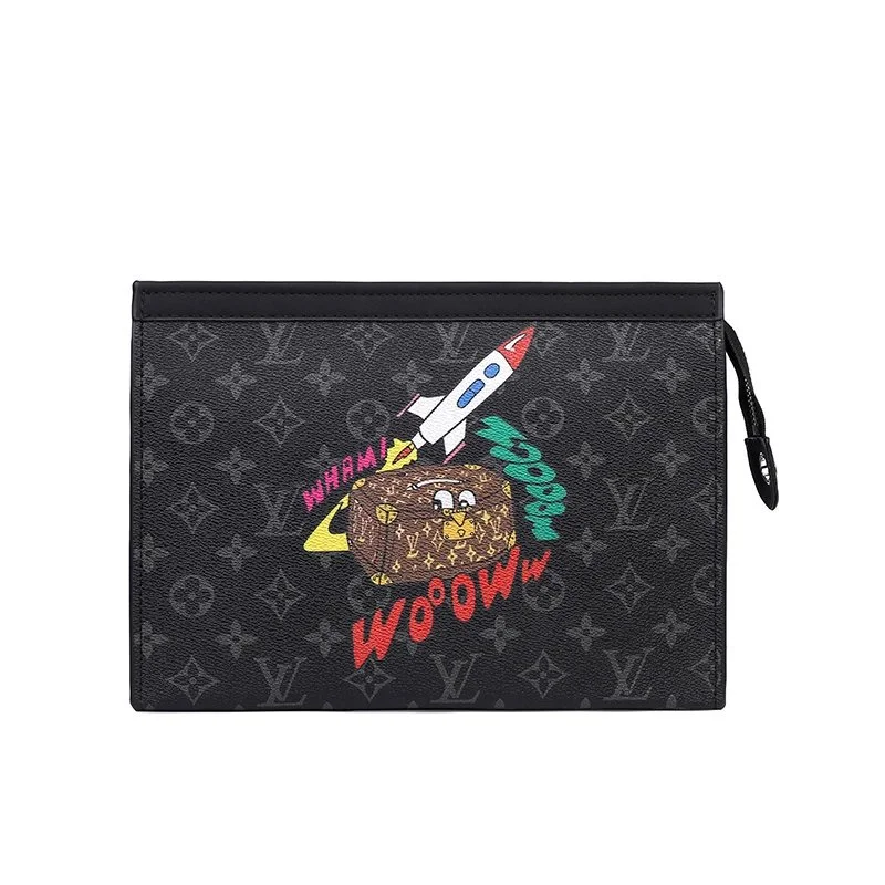 Louis Vuitton Neverfull Monogram Pouch Black