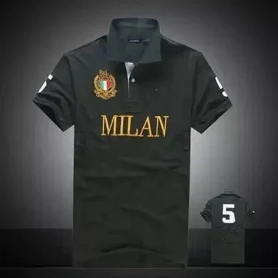 Polo Shirt 'Milan' Green-Milan Men's Short Sleeve