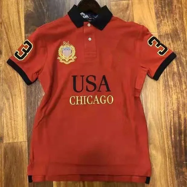 Polo Ralph Lauren USA Chicago Red Polo Shirt