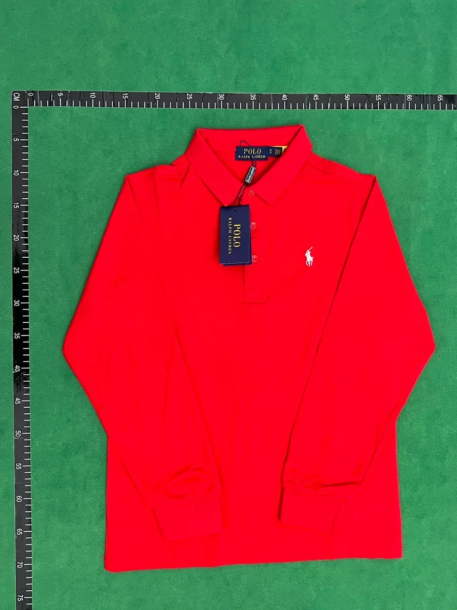 Polo Ralph Lauren Classic Logo Red Long Sleeve Polo Shirt
