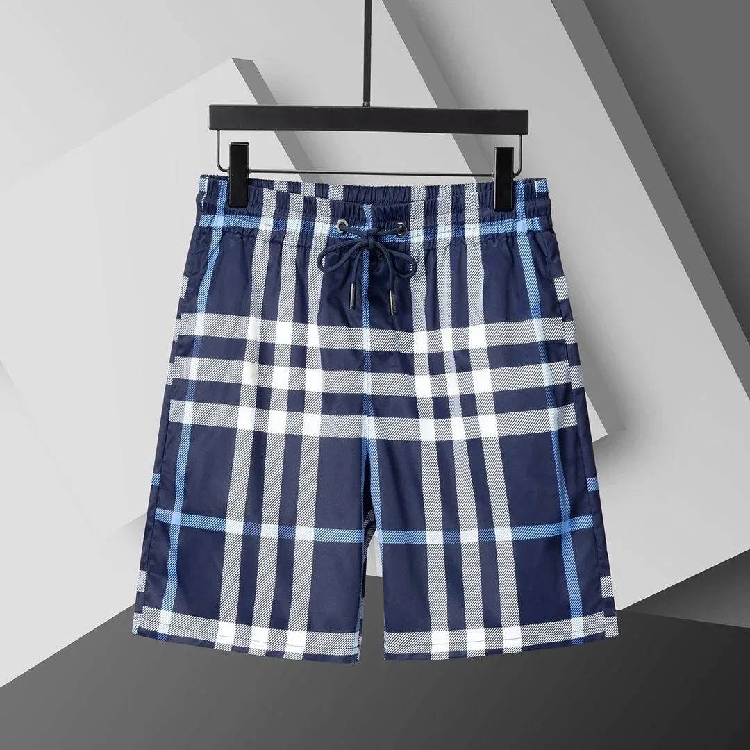 Plaid Shorts Blue & White Casual Shorts