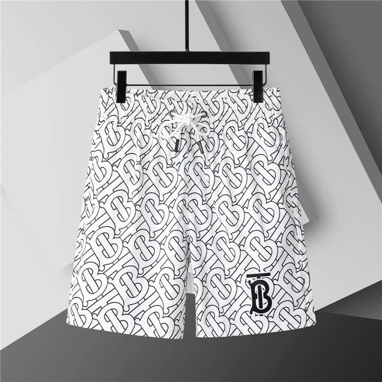 Burberry TB Monogram White & Black Shorts