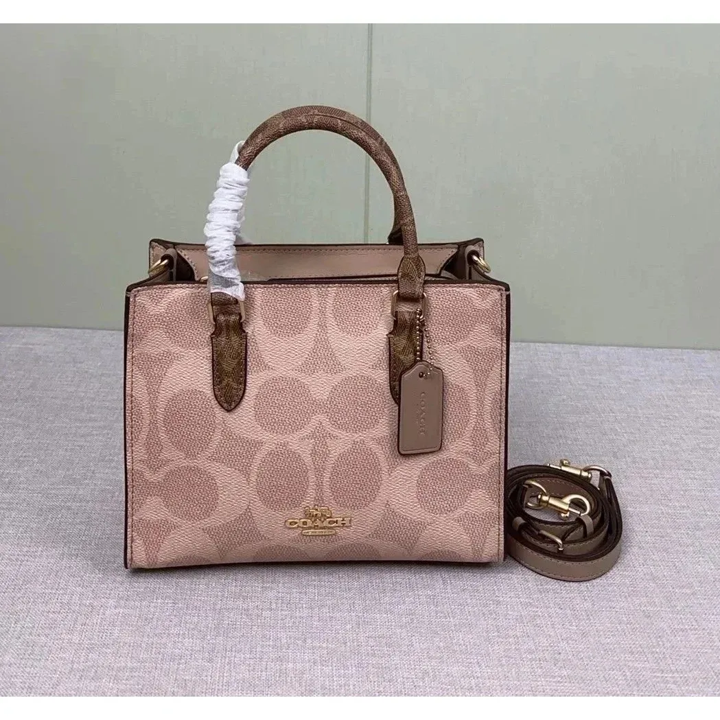 Coach Signature Mini Tote Beige Bag