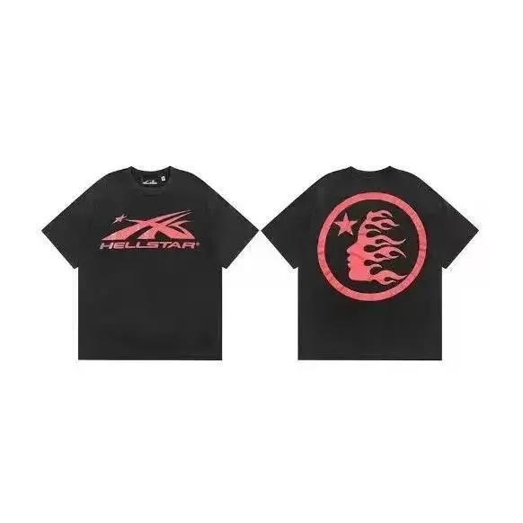 Hellstar Black Red Flame T-Shirt