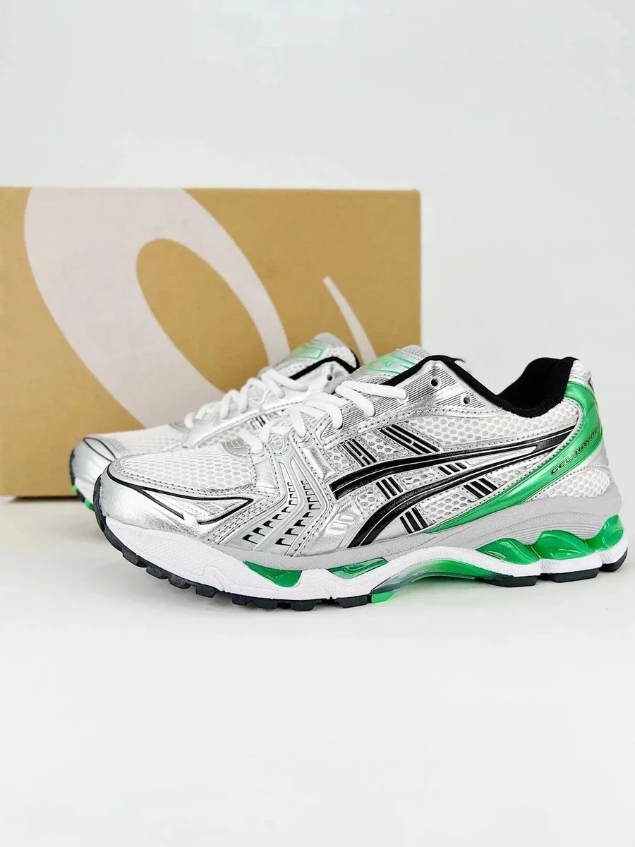 ASICS Gel-Nimbus 14 White/Black/Green Sneakers