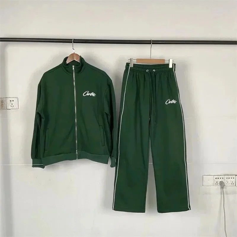 Green 'Critics' Tracksuit Set