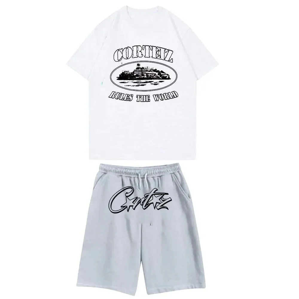 Corteiz Rules the World T-Shirt & Shorts Set