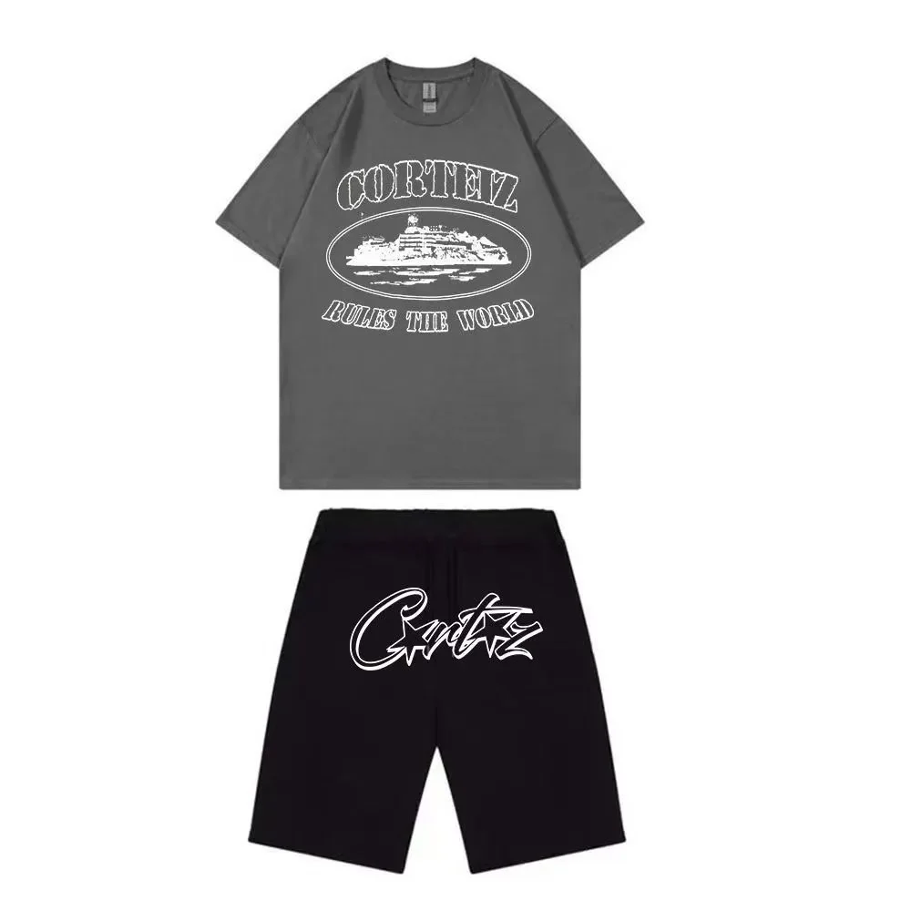 Corteiz Rules the World T-Shirt & Shorts Set