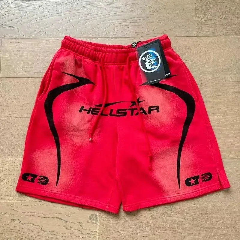 Hellstar Red Fade Shorts Streetwear