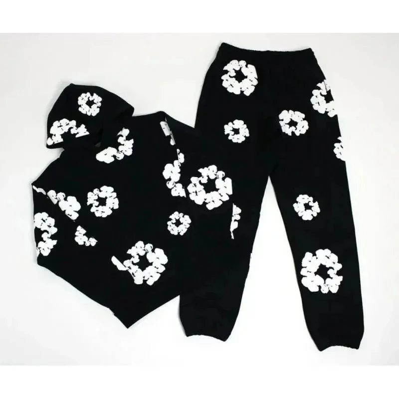 Black White Floral Co-ord Set DD-001