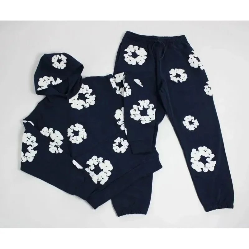 Navy & White Floral Co-ord Set DD-005