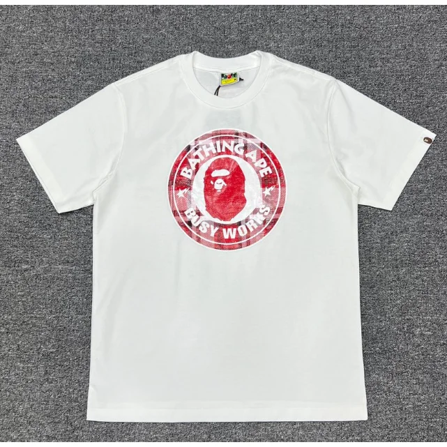 A Bathing Ape A Bathing Ape White/Red Busy Worms T-Shirt White - 1
