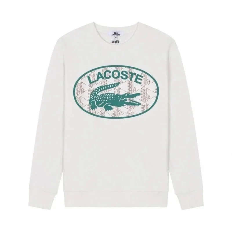 Lacoste Lacoste White Crocodile Logo Sweatshirt White