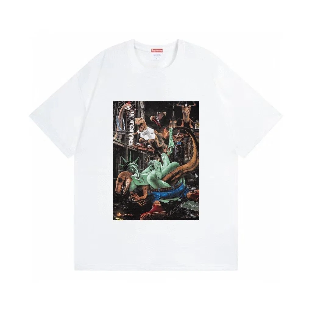 Supreme Supreme Dinosaur Print T-Shirt White White - 1