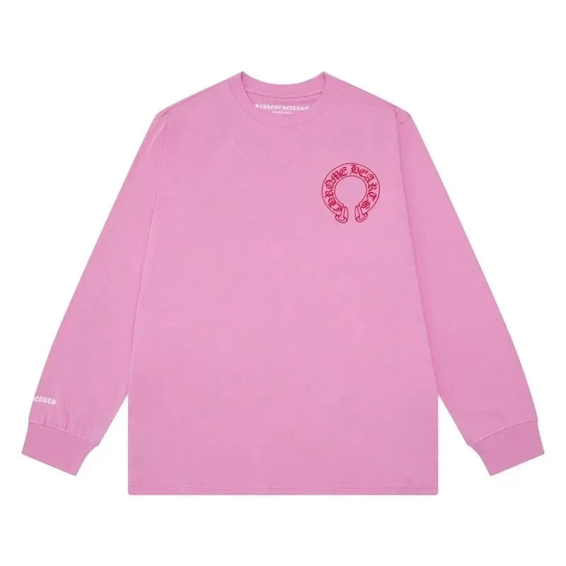 Chrome Hearts Chrome Hearts Cemetery Cross Pink Long-Sleeve T-Shirt Pink