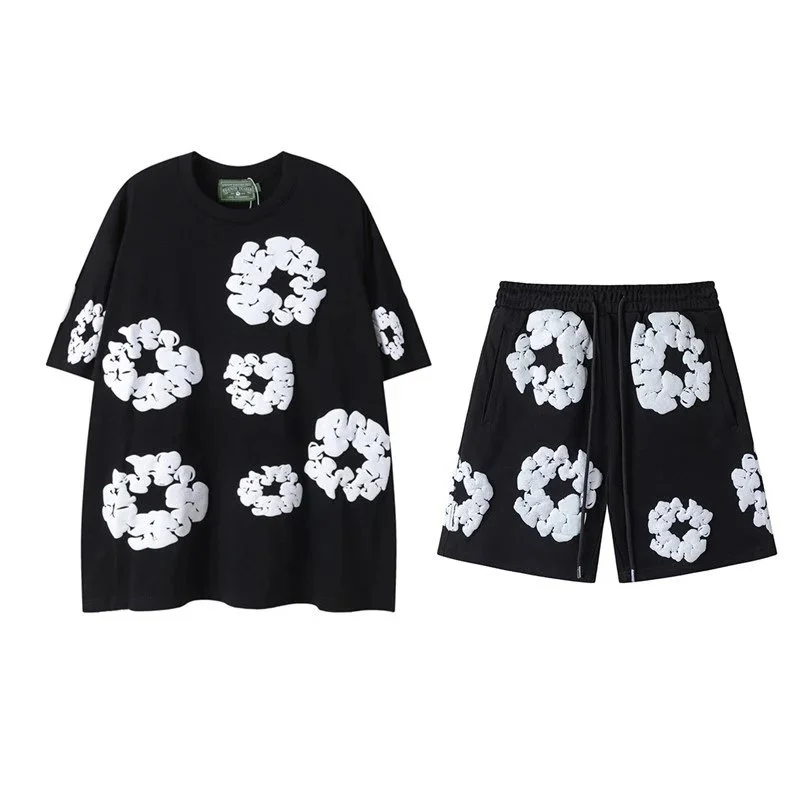 Other Black with White Abstract Print Co-ord Set Black - 1