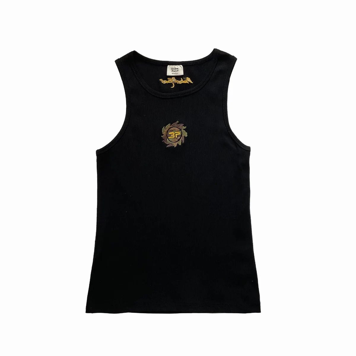Other Black '3P' Embroidered Tank Top Black - 1
